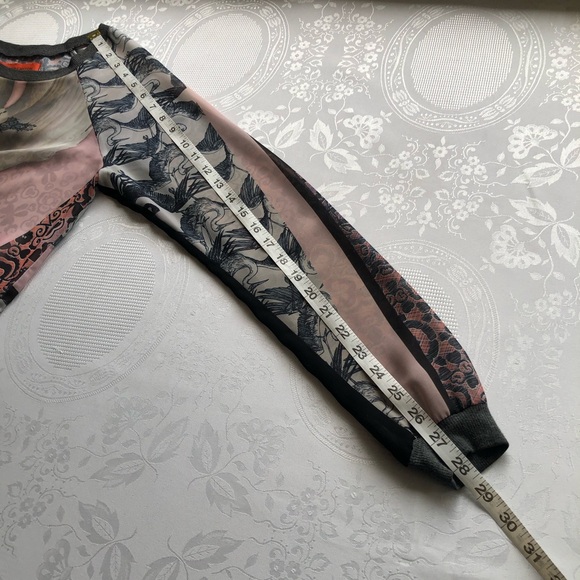 Clover Canyon Printed Long Sleeves Blouse Women’s Size XS Multicolored Floral - Picture 11 of 16